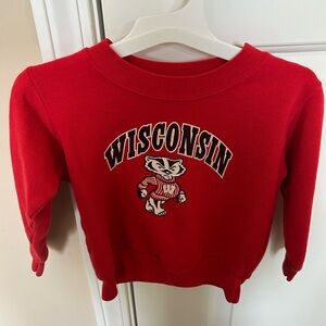 Wisconsin badger toddler sweatshirt size 2T